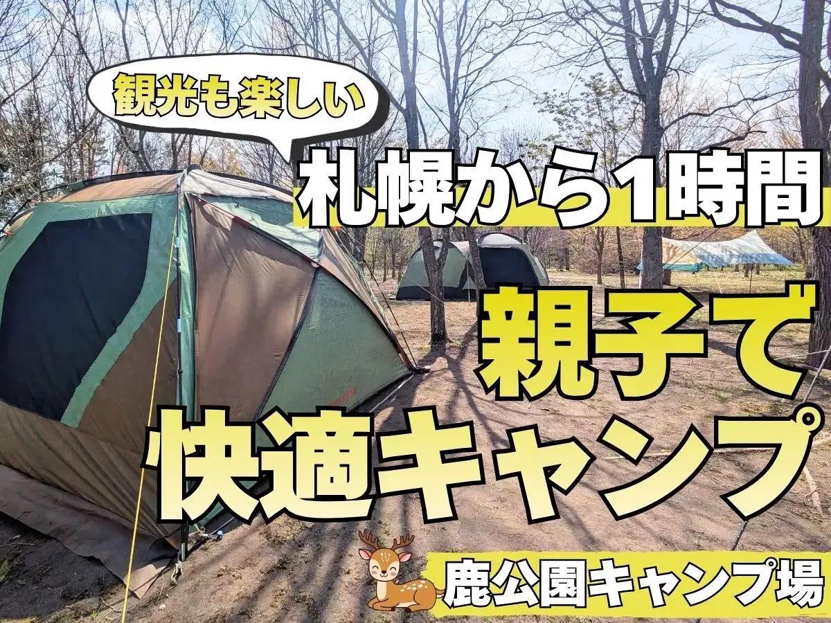 【札幌から1時間】トイレも遊具も充実、親子で行きたい快適キャンプ場には鹿がいる！ 安平町鹿公園キャンプ場　観光もおすすめ